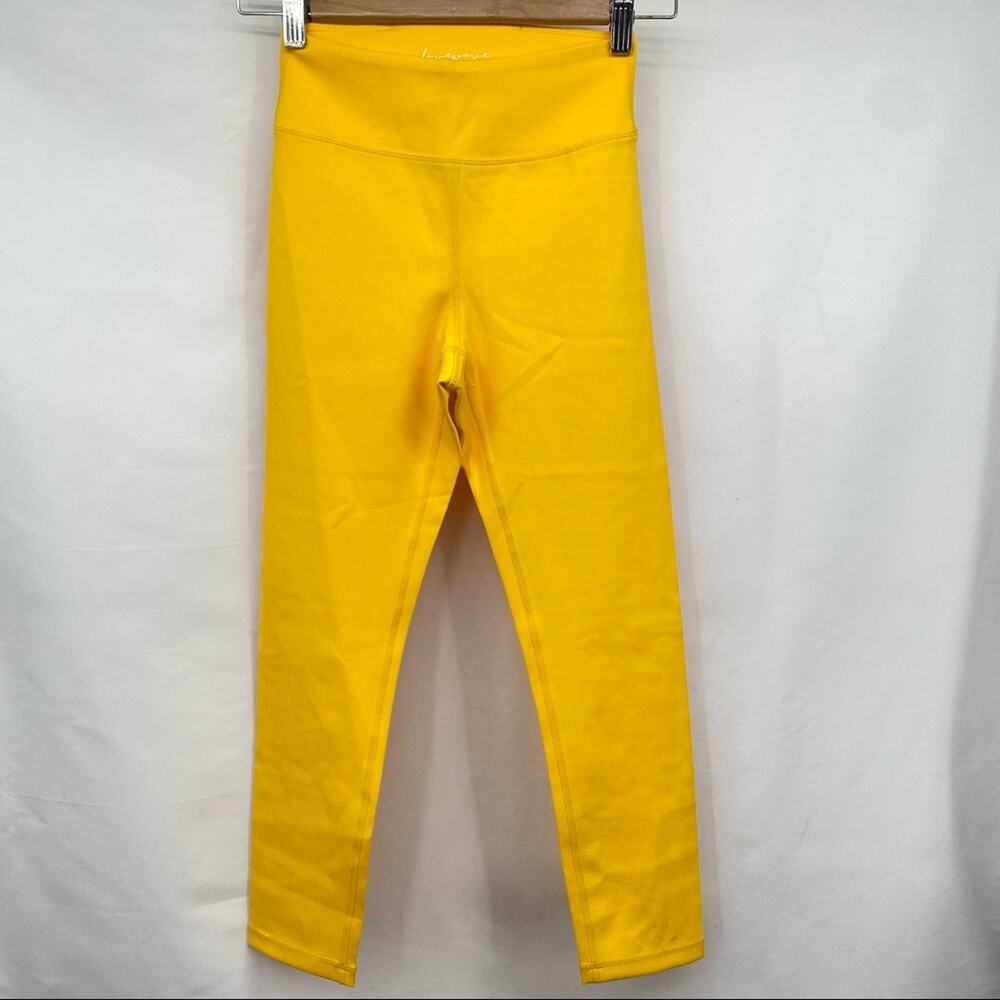 Lovewave Revolve Luka Ankle Crop Leggings In Yellow - Picture 2 of 9